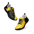 Damen Turnschuh in Geometrischen Design in schwarz und gelb von majorprint